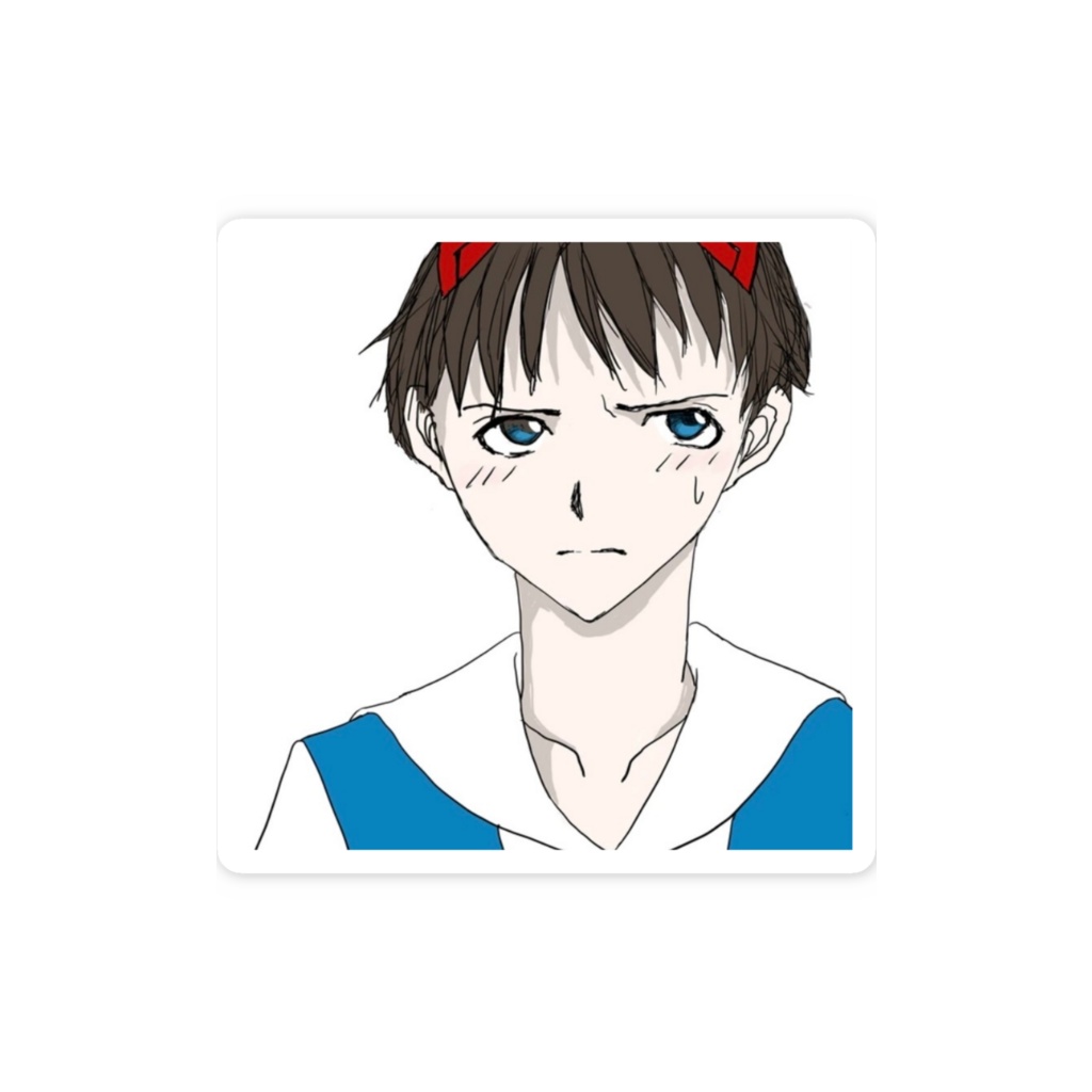 シンジくん スマホステッカー
