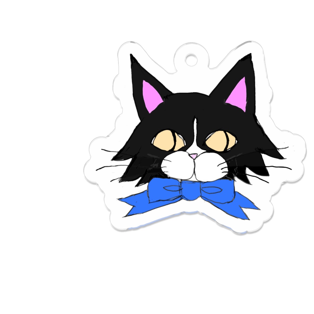 黒ねこのリボンシリーズ《ブルー》