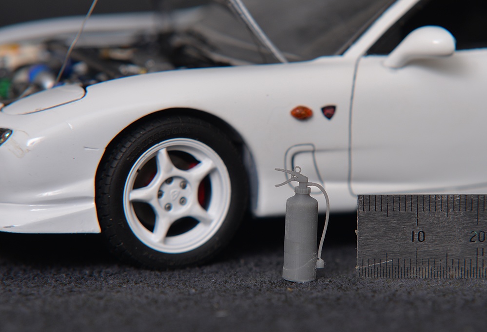 1/24 消火器 3Dプリンタ出力自作パーツ