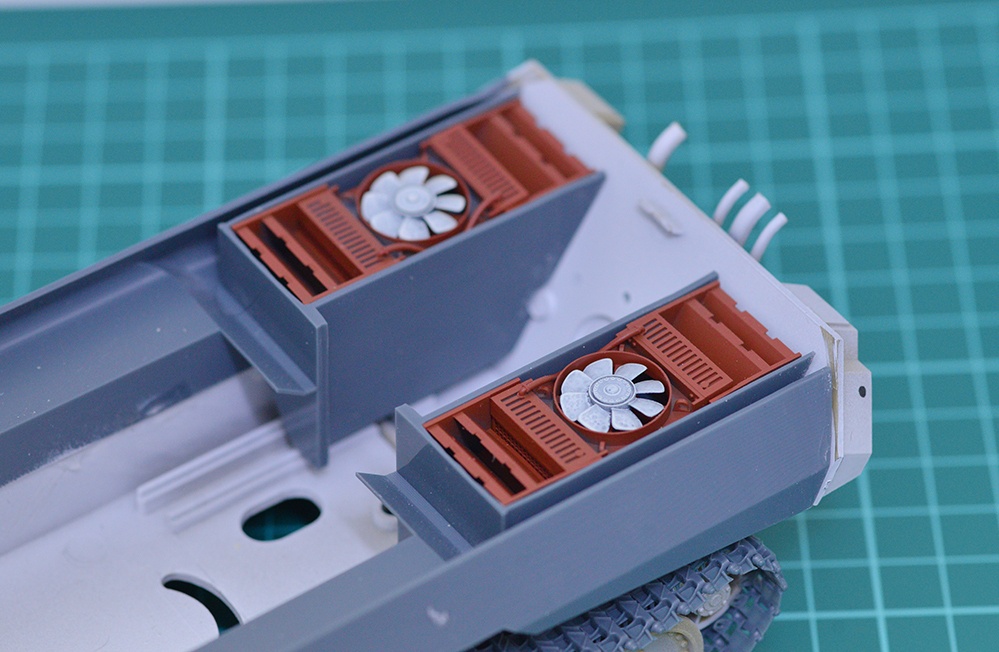1/35 パンター(パンサー)、キングタイガー(ティーガーⅡ)等用ラジエター 3Dプリンタ出力自作パーツ