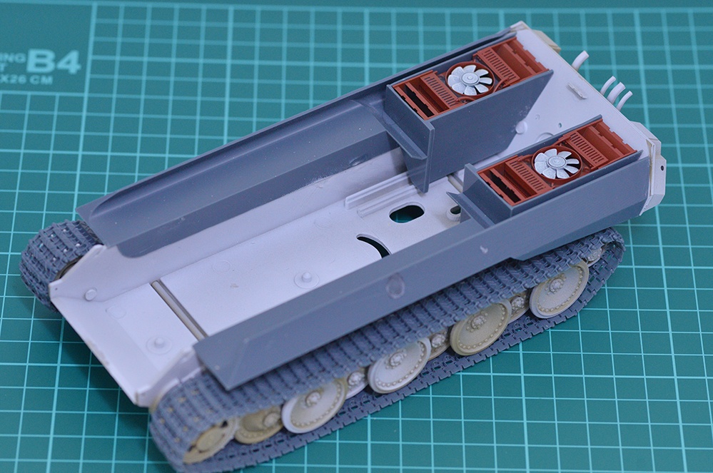 1/35 パンター(パンサー)、キングタイガー(ティーガーⅡ)等用ラジエター 3Dプリンタ出力自作パーツ
