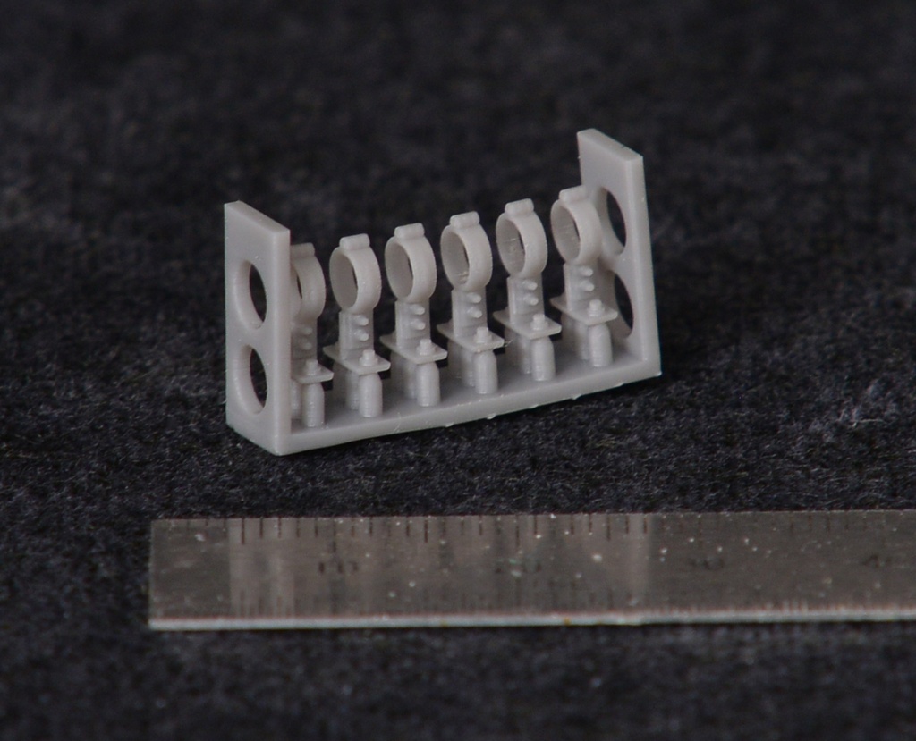 1/24~48程度　配管バンド　3mmパイプ用　3Dプリンタ出力自作パーツ