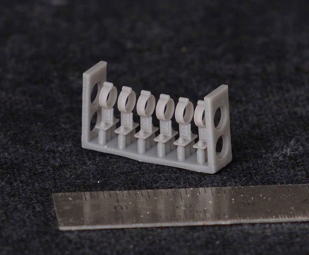 1/24~48程度 配管バンド 3mmパイプ用 3Dプリンタ出力自作パーツ