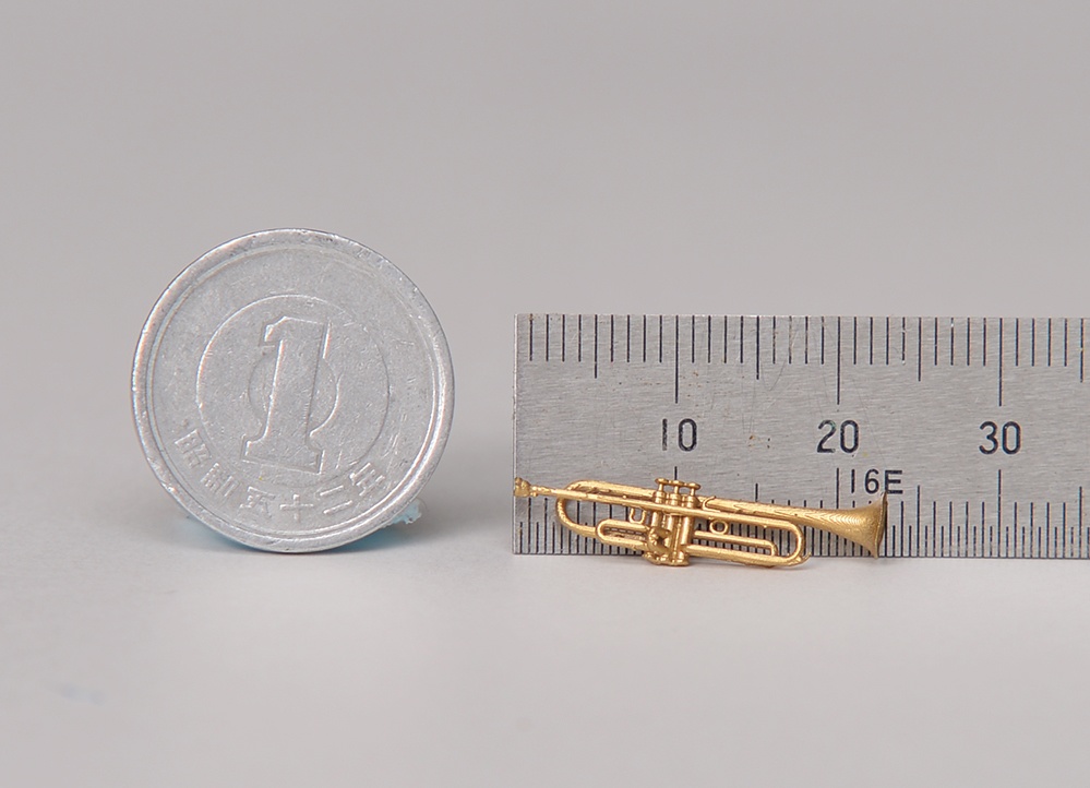 1/24(or 1/20) トランペット 3Dプリンタ出力レジンキット