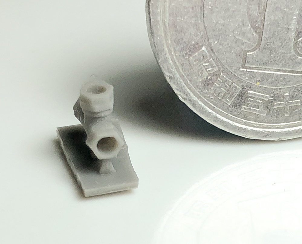 配管継手T字 直径1.3mm用 3Dプリンタ出力パーツ