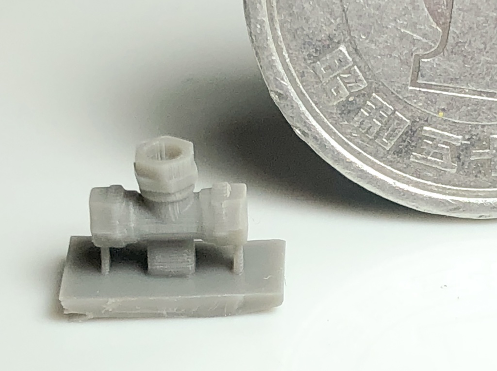 配管継手T字 直径1.3mm用 3Dプリンタ出力パーツ