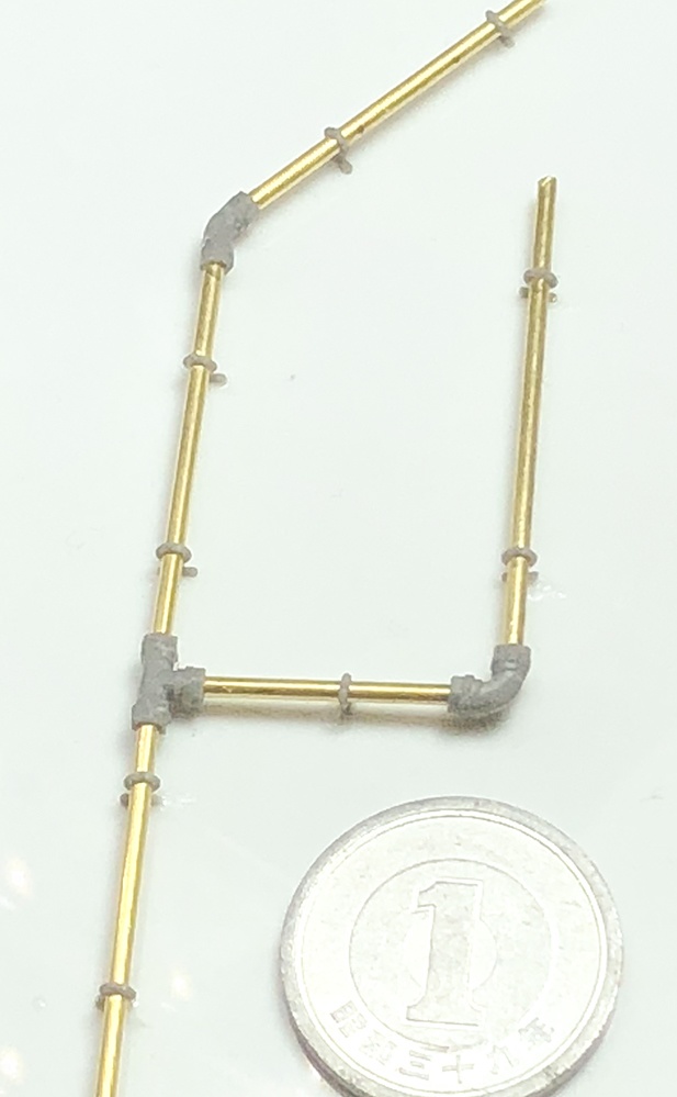 配管継手T字 直径1.3mm用 3Dプリンタ出力パーツ