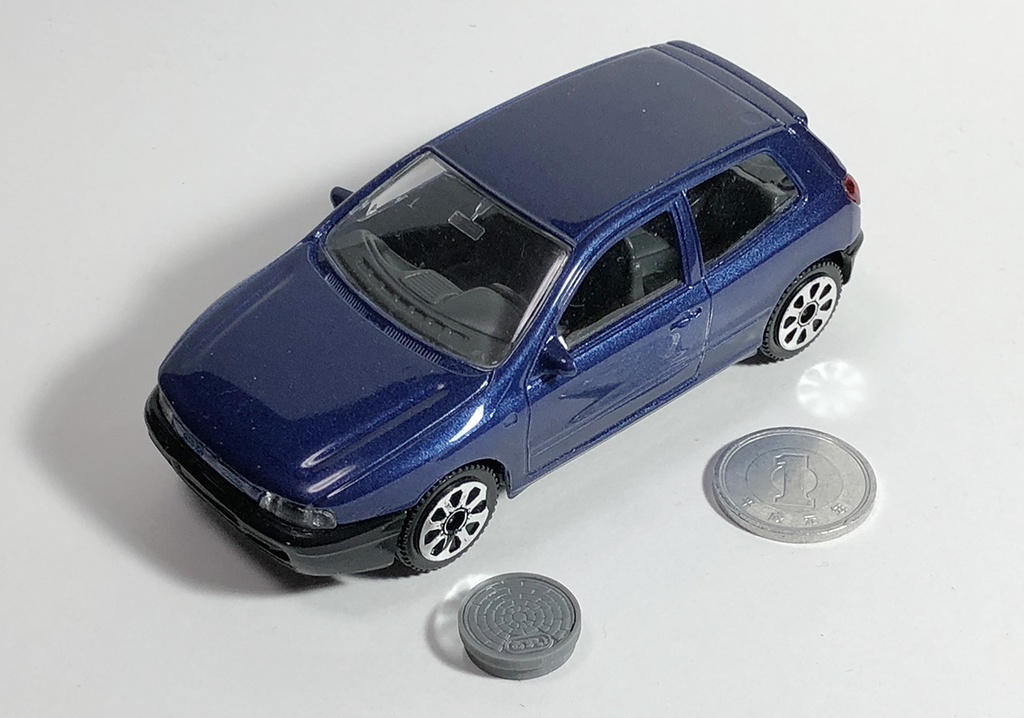 1/43 汚水蓋 マンホール 3Dプリンタ出力パーツ