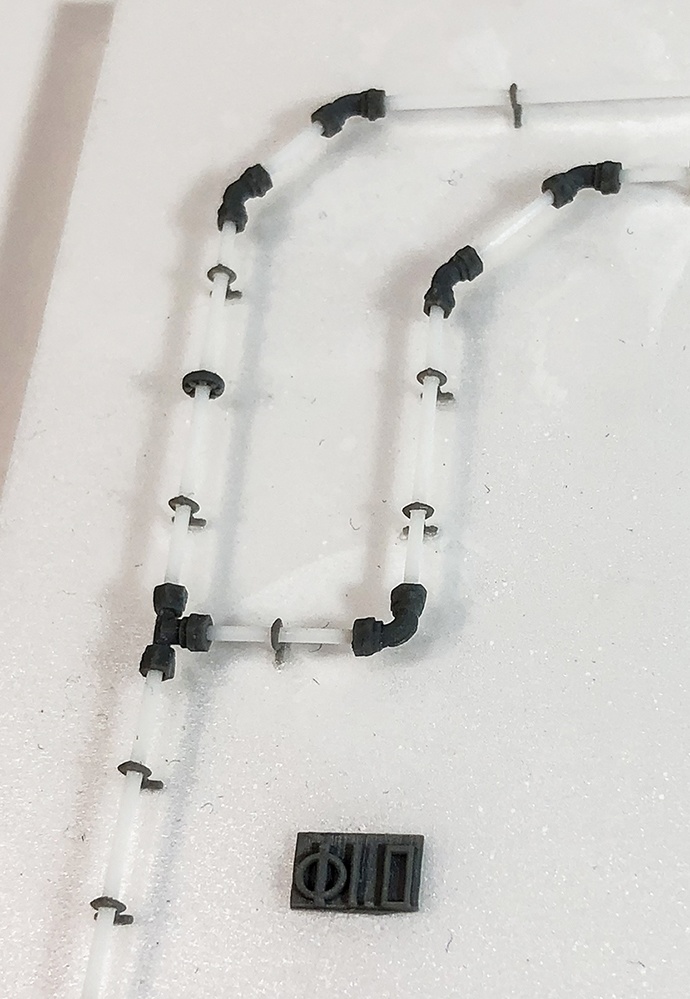 配管バンド 直径1mm用 3Dプリンタ出力パーツ