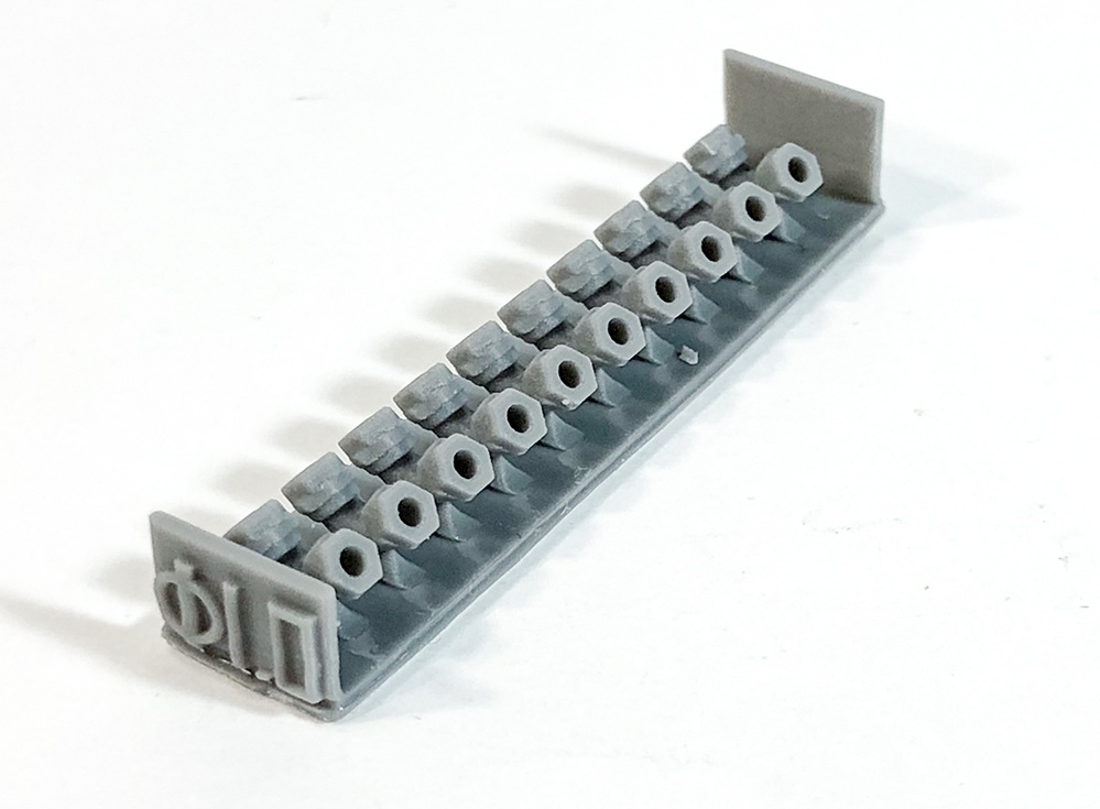 配管継手エルボー90度 直径1mm用 3Dプリンタ出力パーツ