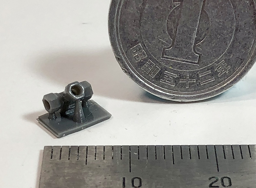 配管継手T字 直径1mm用 3Dプリンタ出力パーツ