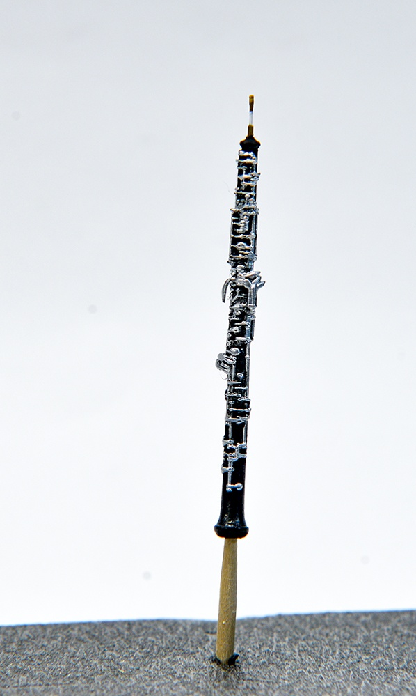 1/12 オーボエ ミニチュア 3Dプリンタ出力未塗装レジンキット