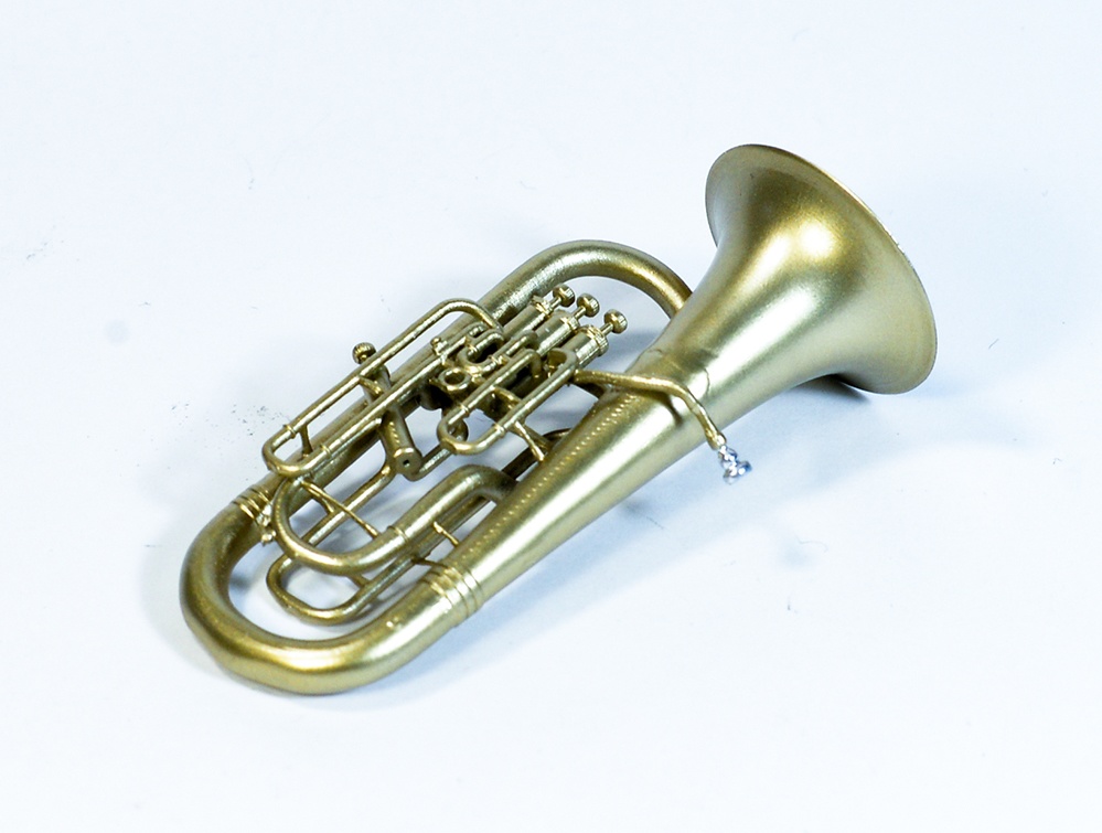 1/12 ユーフォニアム ミニチュア 3Dプリンタ出力未塗装レジンキット