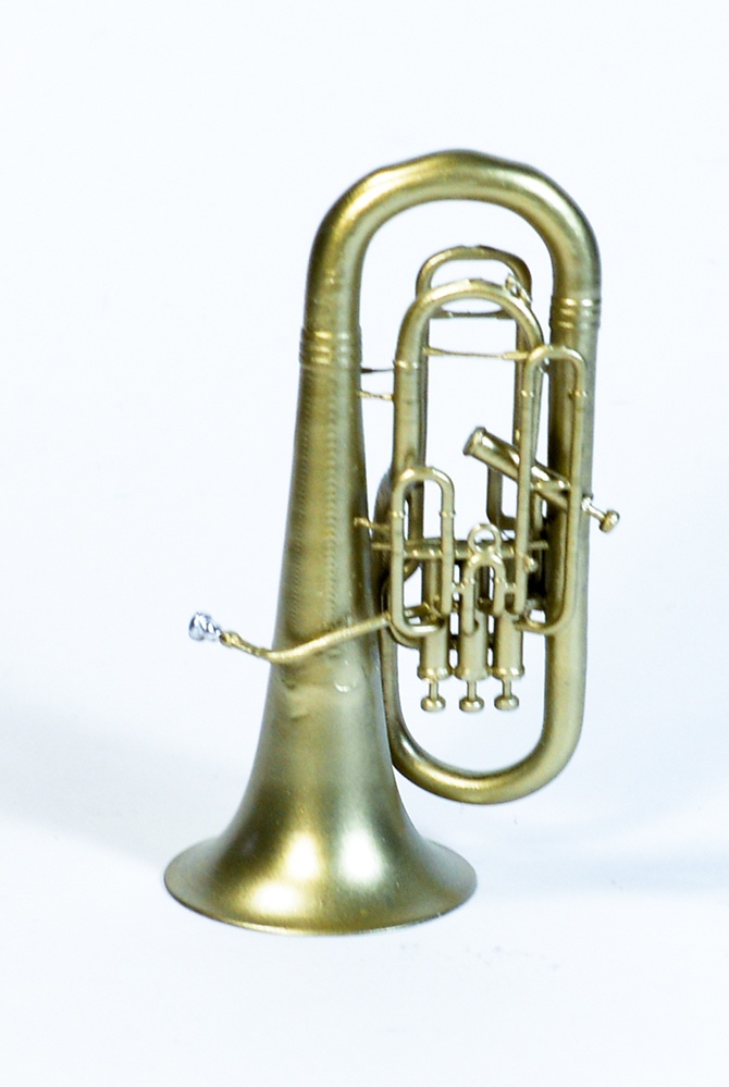 1/12 ユーフォニアム ミニチュア 3Dプリンタ出力未塗装レジンキット