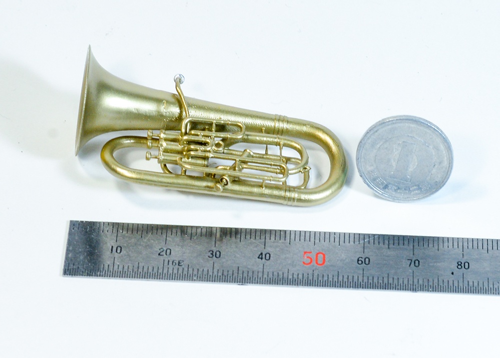 1/12 ユーフォニアム ミニチュア 3Dプリンタ出力未塗装レジンキット