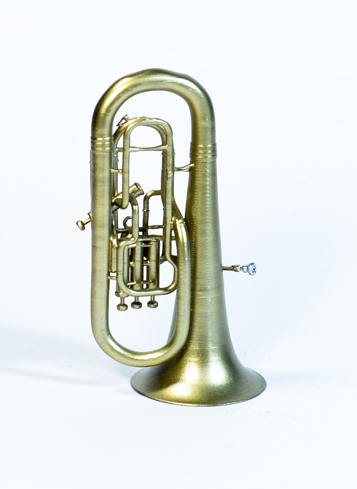 1/12 ユーフォニアム ミニチュア 3Dプリンタ出力未塗装レジンキット