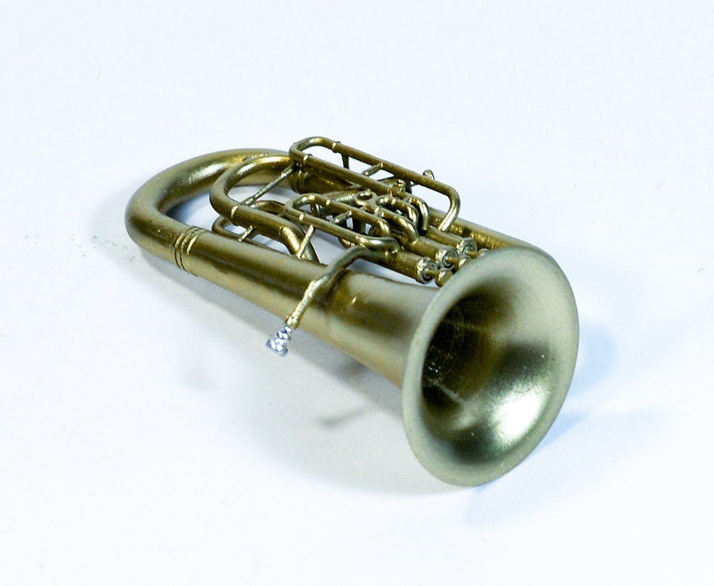 1/12 ユーフォニアム ミニチュア 3Dプリンタ出力未塗装レジンキット