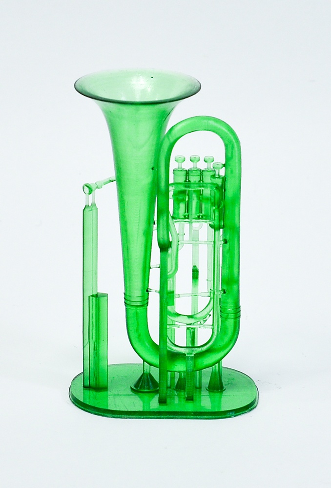 1/12 ユーフォニアム(4番ピストン並列タイプ) ミニチュア 3Dプリンタ出力未塗装レジンキット