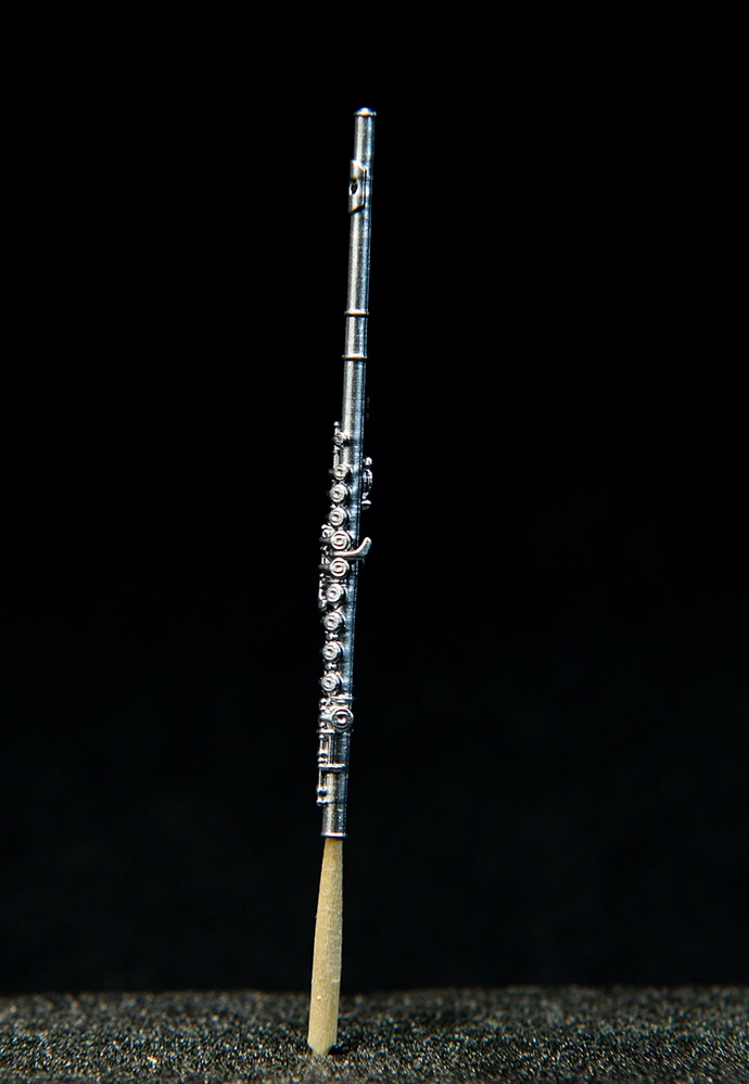 1/12 フルート ミニチュア 3Dプリンタ出力未塗装レジンキット