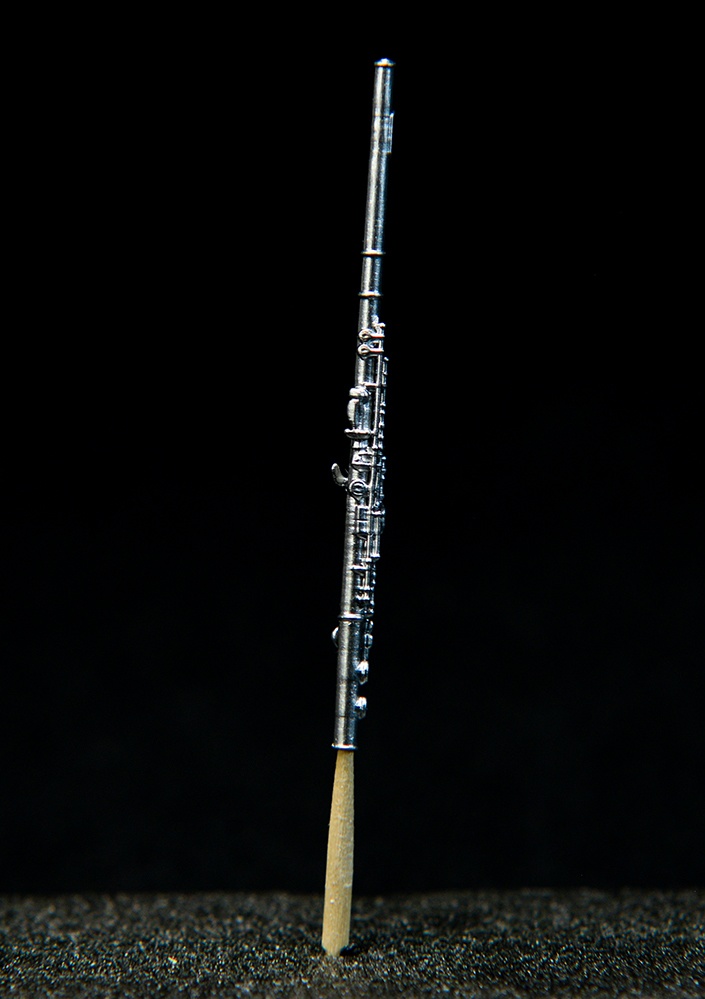 1/12 フルート ミニチュア 3Dプリンタ出力未塗装レジンキット