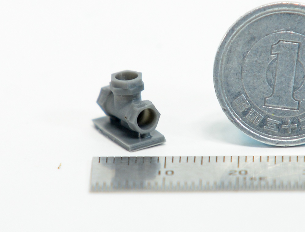 配管継手T字 直径3mm用 3Dプリンタ出力パーツ