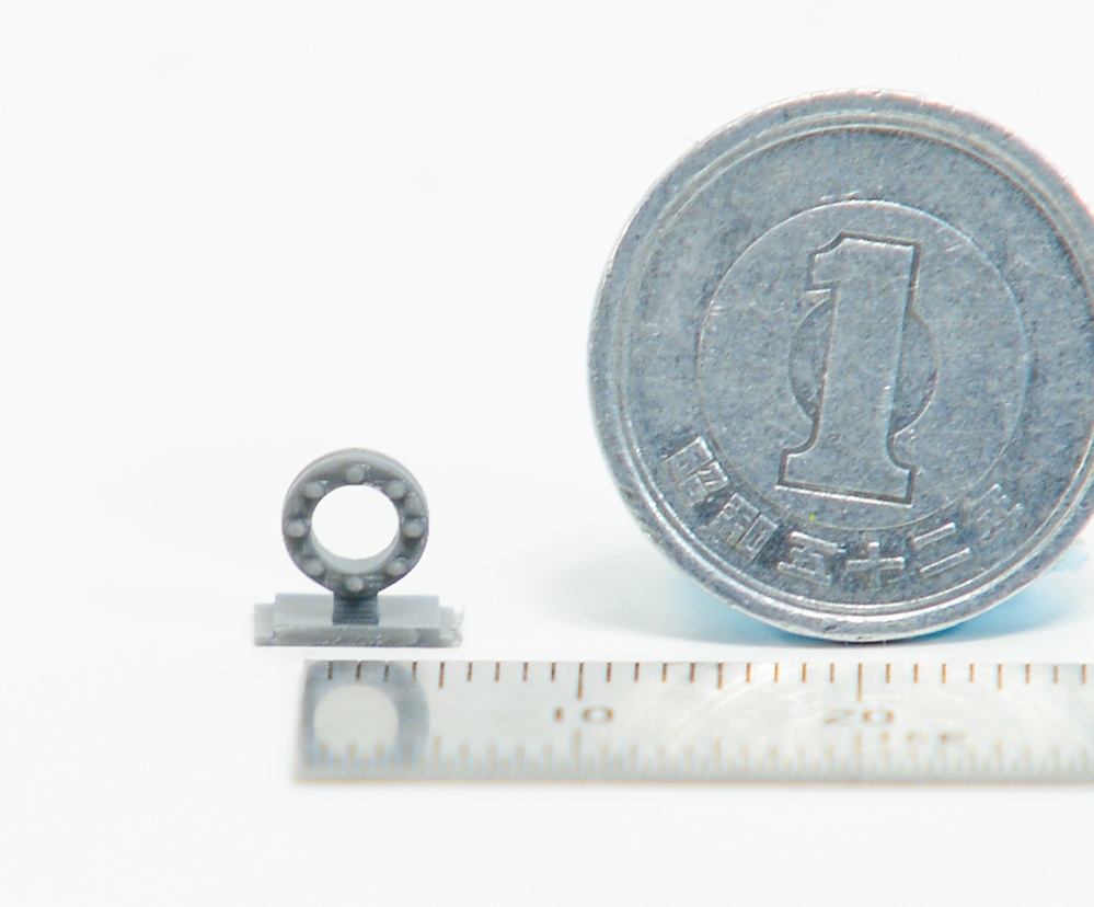 配管フランジ 直径3mm用 3Dプリンタ出力パーツ