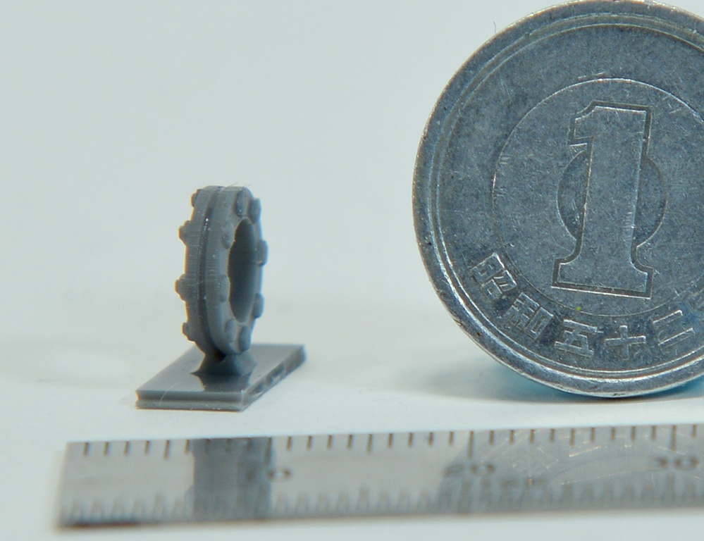 配管フランジ 直径5mm用 3Dプリンタ出力パーツ