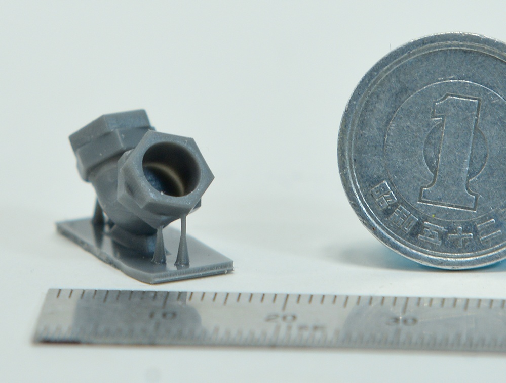 配管継手エルボー90度 直径5mm用 3Dプリンタ出力パーツ