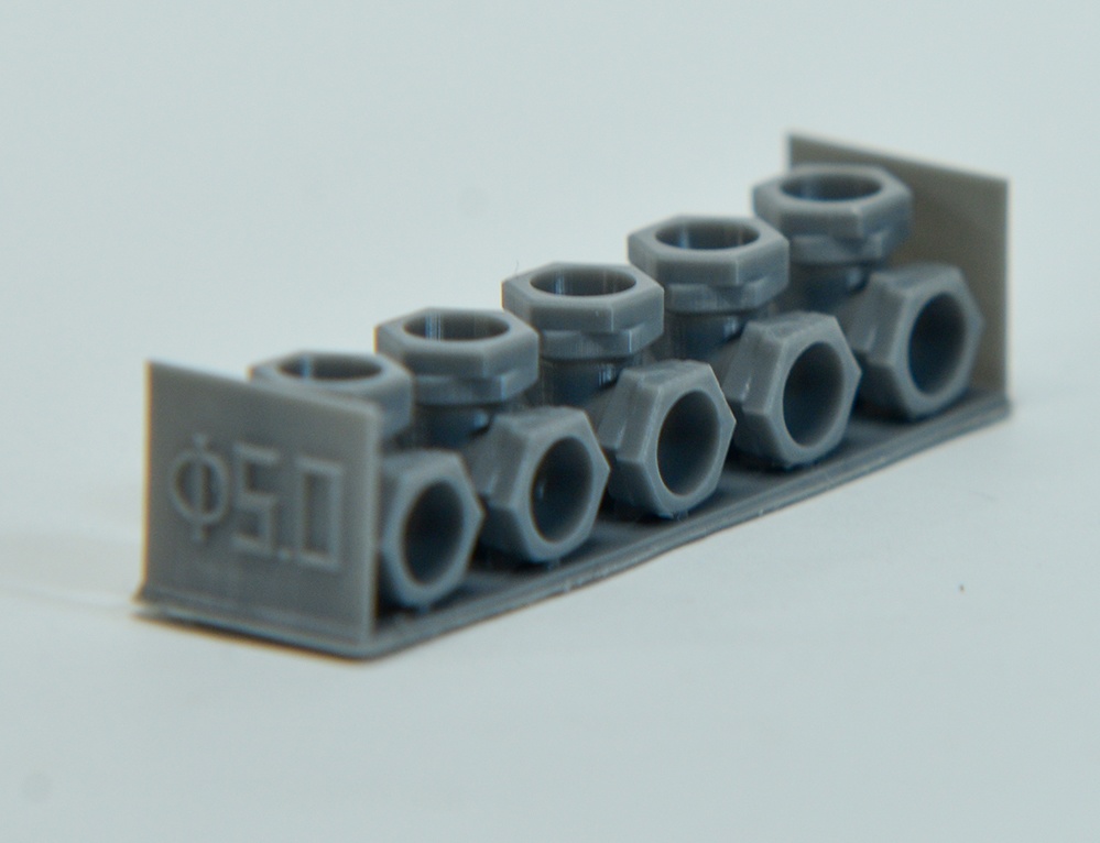 配管継手T字 直径5mm用 3Dプリンタ出力パーツ