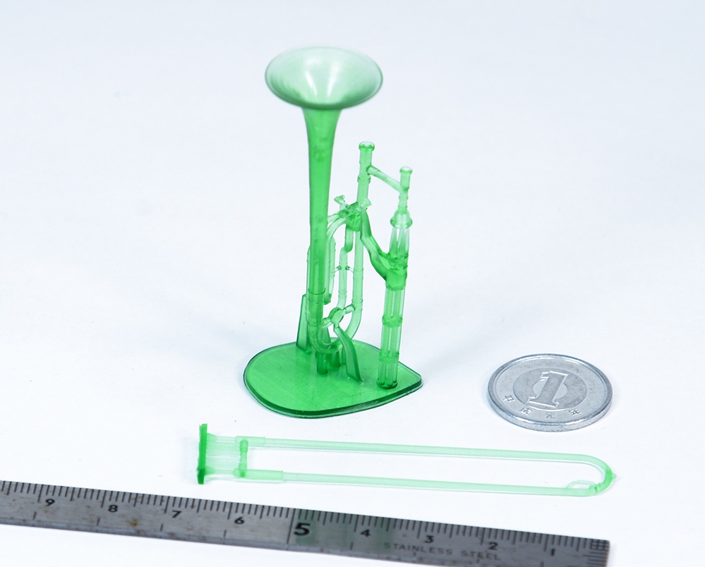 1/12 トロンボーン ミニチュア 3Dプリンタ出力未塗装レジンキット