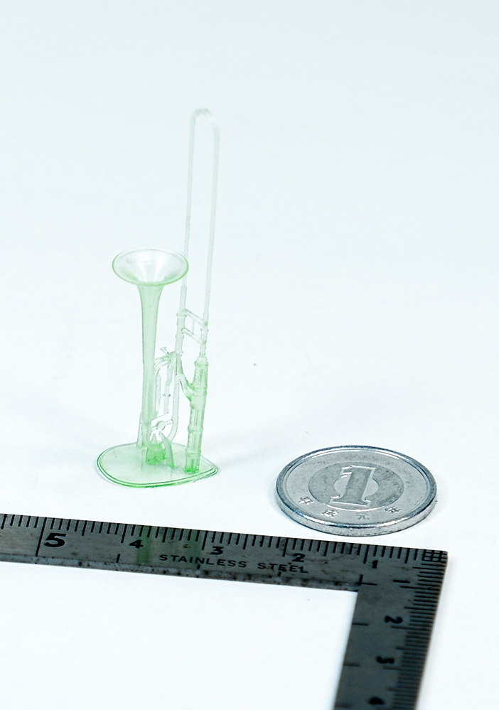 1/24 トロンボーン ミニチュア 3Dプリンタ出力未塗装レジンキット