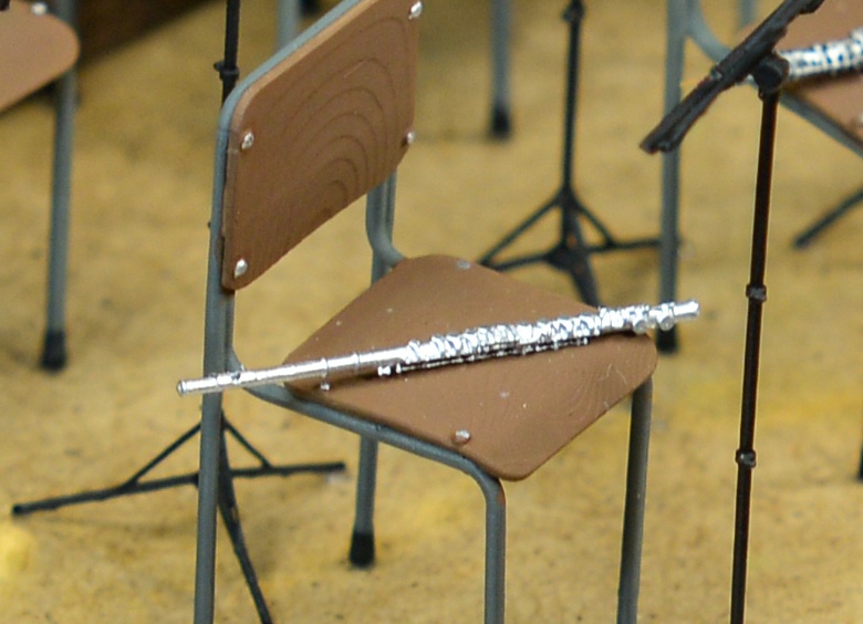 1/24 フルート ミニチュア 3Dプリンタ出力未塗装レジンキット