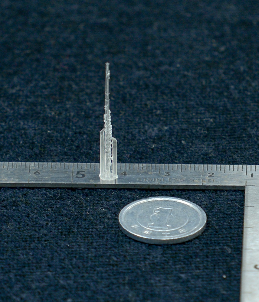 1/24 フルート ミニチュア 3Dプリンタ出力未塗装レジンキット