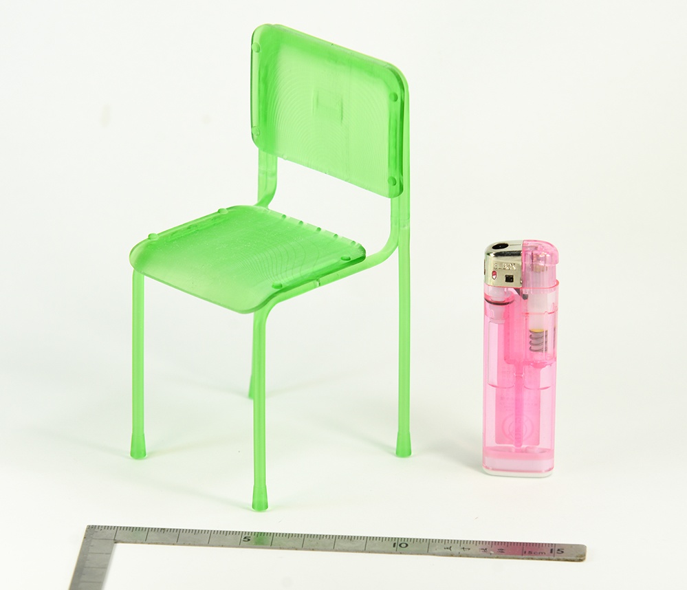 1/6 学校の椅子 ミニチュア 3Dプリンタ出力未塗装レジンキット (1/7、1/8も有)