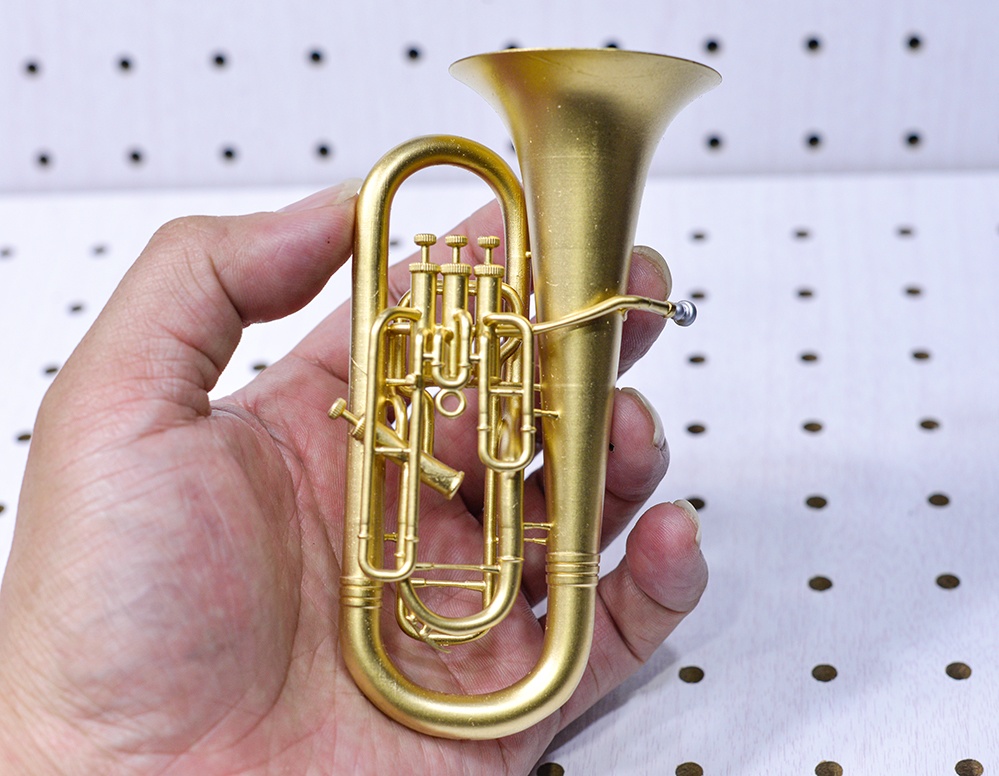 1/6 ユーフォニアム(4番ピストンサイド式) ミニチュア 3Dプリンタ出力未塗装レジンキット