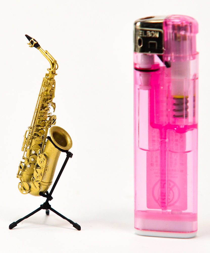 1/12 アルトサックス ミニチュア 3Dプリンタ出力未塗装レジンキット