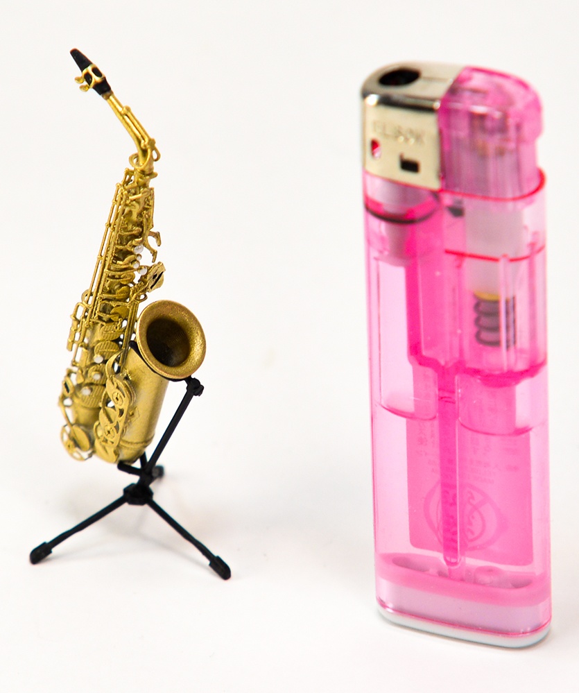 1/12 アルトサックス ミニチュア 3Dプリンタ出力未塗装レジンキット