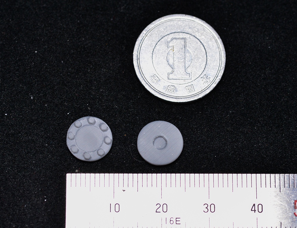 ブラインドフランジ 直径10mm(5mm棒用) 3Dプリンタ出力パーツ