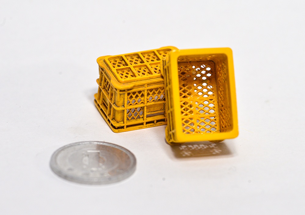 1/24 みかん箱(2個セット) 3Dプリンタ出力パーツ