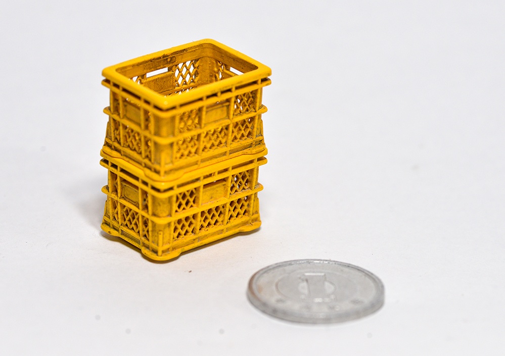 1/24 みかん箱(2個セット) 3Dプリンタ出力パーツ