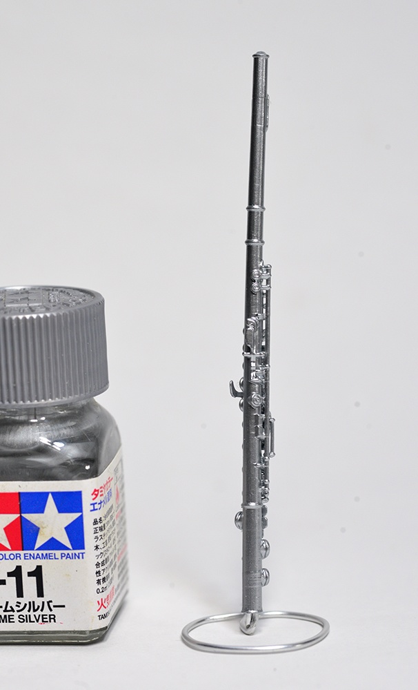 1/8 フルート ミニチュア 3Dプリンタ出力未塗装レジンキット (1/6もあり)