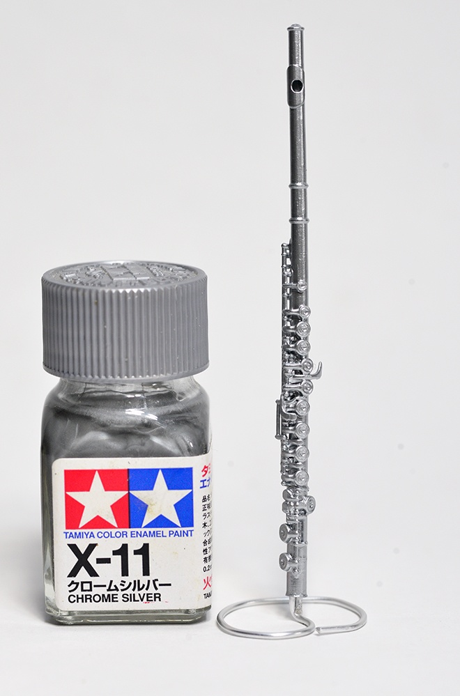 1/8 フルート ミニチュア 3Dプリンタ出力未塗装レジンキット (1/6もあり)