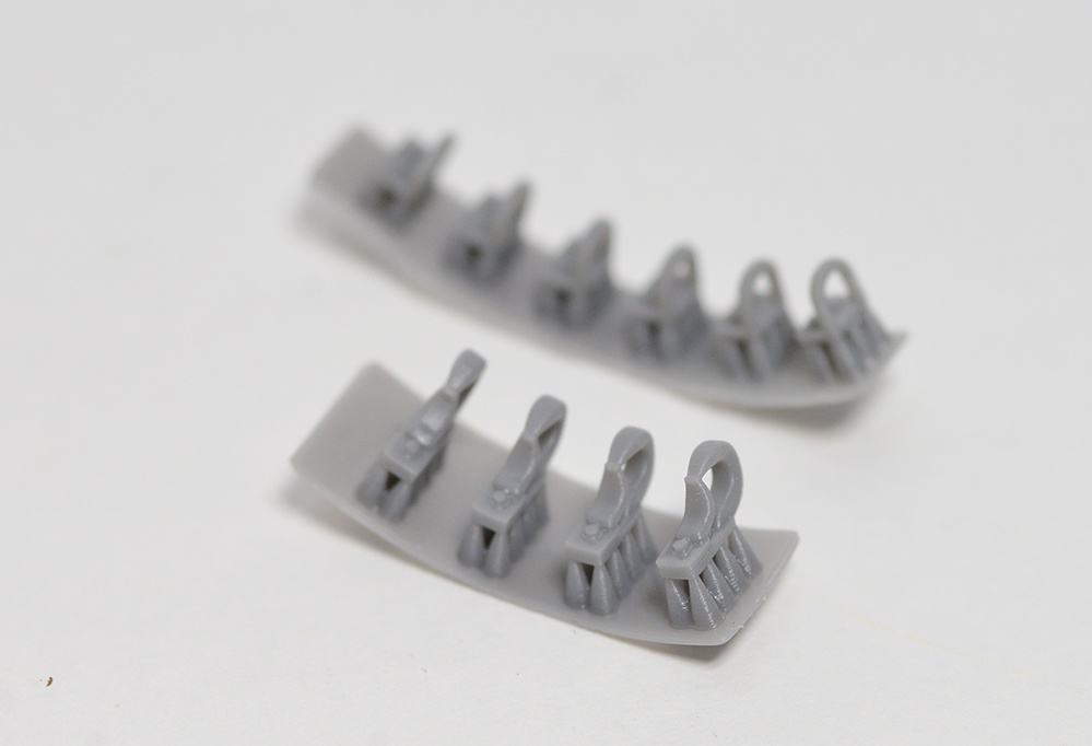 牽引フック(2種セット)3Dプリンター出力パーツ (1/24 or 1/35)