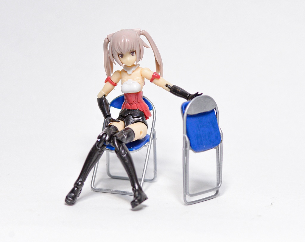 1/24 パイプ椅子(2個セット) 3Dプリンタ出力パーツ