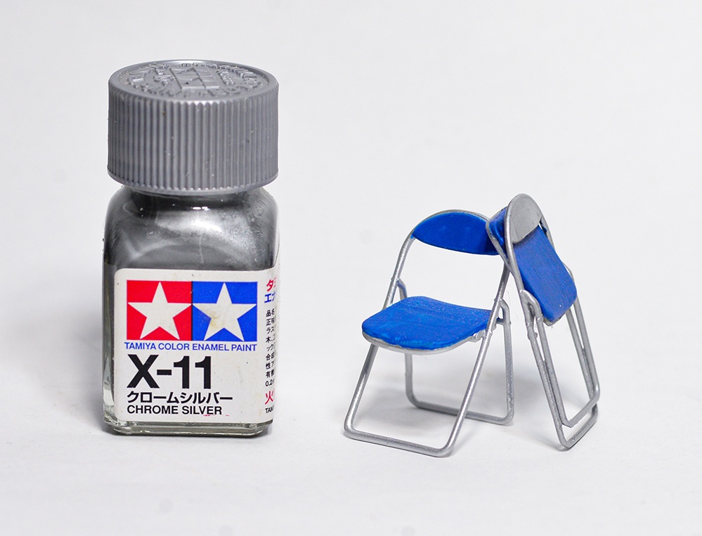 1/24 パイプ椅子(2個セット) 3Dプリンタ出力パーツ