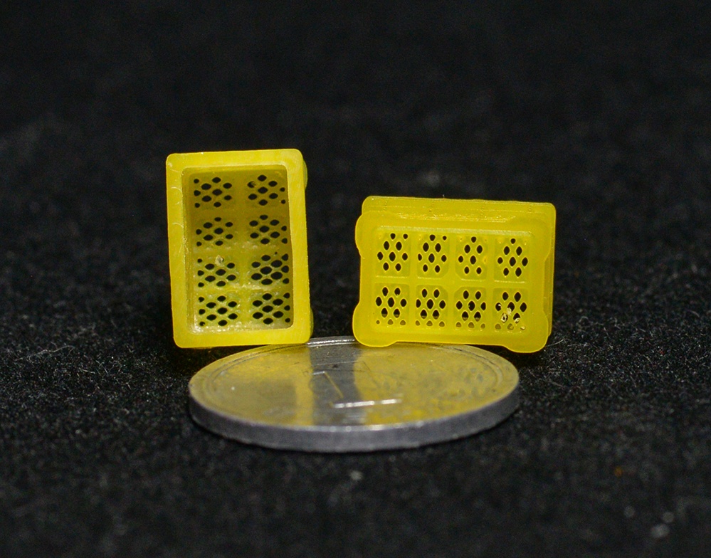 1/43 みかん箱(5個セット) 3Dプリンタ出力パーツ