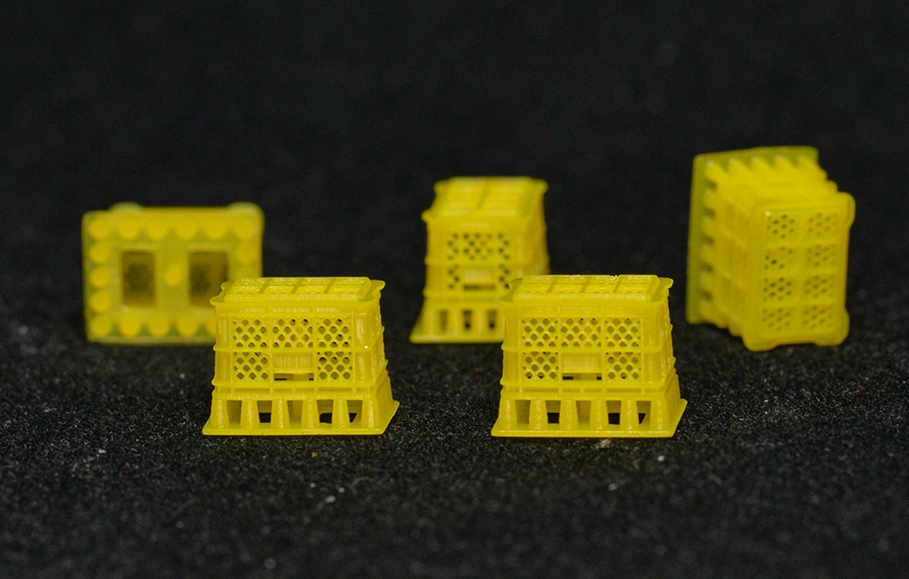 1/43 みかん箱(5個セット) 3Dプリンタ出力パーツ