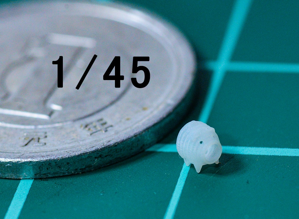 1/12 蚊取りぶた 3Dプリンタ出力パーツ (1/20、1/24、1/32、1/35、1/45もあり)