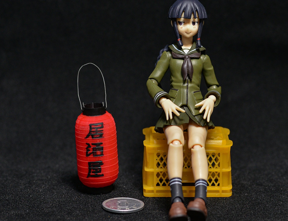 提灯ミニチュア 3Dプリント出力未塗装キット (1/12、1/24、1/32、1/35等向け)