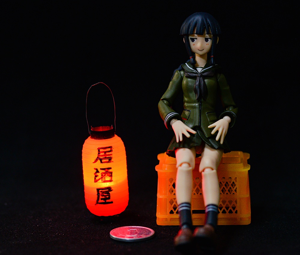 提灯ミニチュア 3Dプリント出力未塗装キット (1/12、1/24、1/32、1/35等向け)